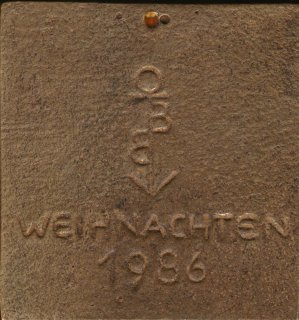 Medaille 1986  Heimsuchung im Etui