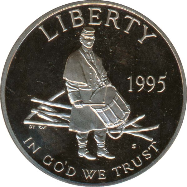 USA Half Dollar 1995 S PP B&uuml;rgerkriegsst&auml;tten - Trommler*