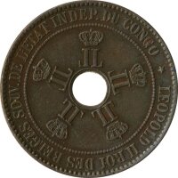 Kongo 10 Centimes 1894 Leopold II*