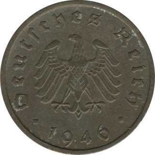 Alliierte Besatzung 10 Pfennig 1946 F Jaeger Nr 375*