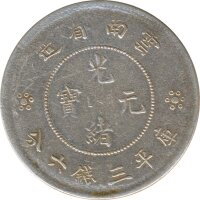 China 50 Cents 1920-1931 Guang Xu - Provinz Yunnan Silber*