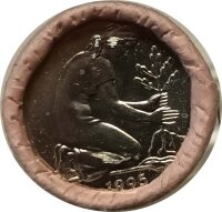 BRD 50 Pfennig 1995 D eine ganze Originalrolle J.384a*