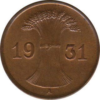 Deutsches Reich 1 Pfennig 1931 A*