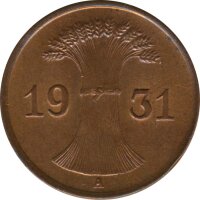 Deutsches Reich 1 Pfennig 1931 A*