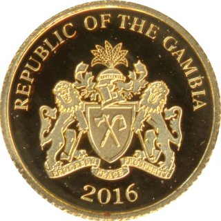 Gambia 200 Dalasis 2016 PP Fridtjof Nansen Gold