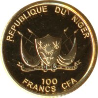 Niger 100 Francs 2018 Big Ben Gold
