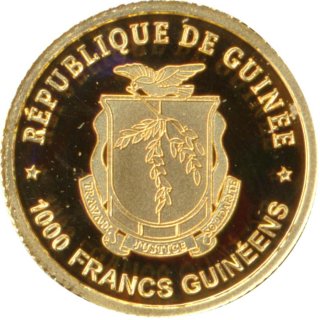 Guinea 1000 Francs 2017 PP 500 Jahre Reformation Gold