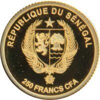 Senegal 250 Francs 2018 Fussball-Weltmeisterschaft Gold