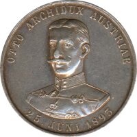 Medaille 1893 Er&ouml;ffnung des Erzherzog Otto...