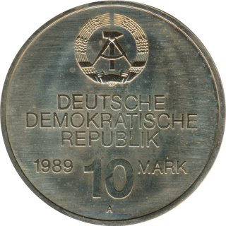 DDR 10 Mark 1989 A Rat fr gegenseitige Wirtschaftshilfe*