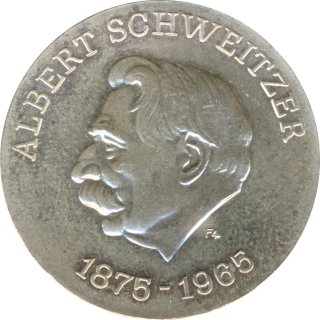 DDR 10 Mark 1975 A Albert Schweitzer Silber*