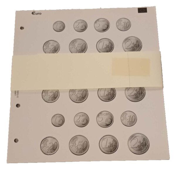 Zwischenblatt f. K8-Karat M&uuml;nzenblatt - Lindner - 10er Packung