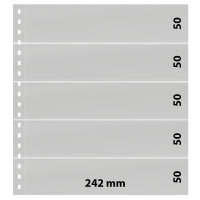 Lindner Klarsichth&uuml;lle mit 4 Taschen (240 x 65 mm),...