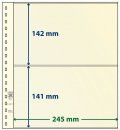 Lindner T-Blanko-Bltter 2 Streifen: 141 mm, 10er-Pack