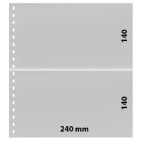 Lindner Klarsichth&uuml;lle mit 2 Taschen (240 x 140 mm),...