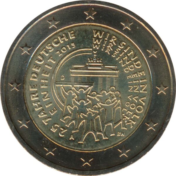 Deutschland 2 Euro 2015 - 25 J. Einheit ( A ) *