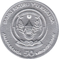 Ruanda 2015 Wasserb&uuml;ffel 1 Oz Silber*