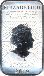 Australien 2019 M�nzbarren Drache - 1 Oz Silber*