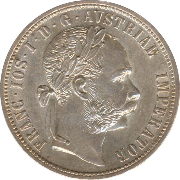 Österreich 1 Florin 1878 Franz-Joseph Silber*