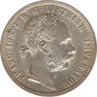 Österreich 1 Florin 1878 Franz-Joseph Silber*