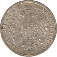 Österreich 1 Florin 1878 Franz-Joseph Silber*