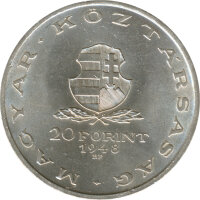 Ungarn 20 Forint 1948 Mihaly Tancsics Silber*
