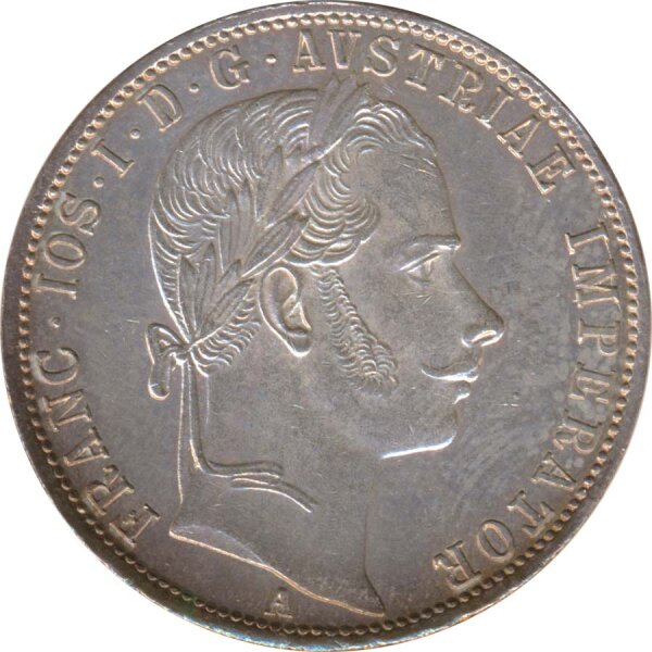 Österreich 1 Florin 1861 A Franz-Joseph Silber*
