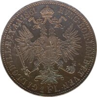 Österreich 1 Florin 1861 A Franz-Joseph Silber*