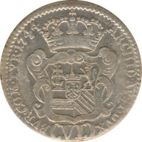 Österreich 6 Kreuzer 1744 Maria Theresia Silber*