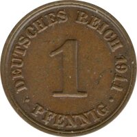 Deutsches Reich 1 Pfennig 1911 A*