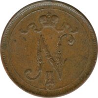 Finnland 10 Penniä 1915 Großherzogtum*