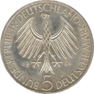 BRD 5 DM 1964 J Johann Gottlieb Fichte Silber*