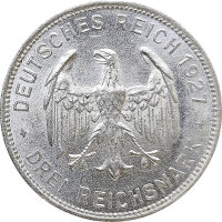 Weimar - 1927 F - 3 Reichsmark Uni-T&uuml;bingen*