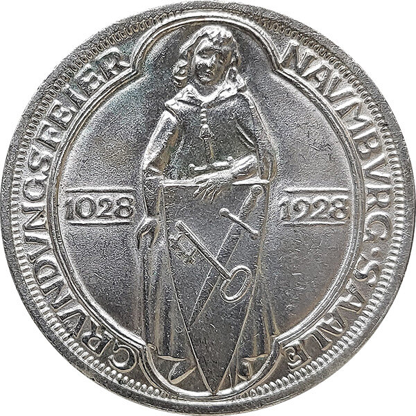 Weimar - 1928 A - 3 Reichsmark Naumburg*
