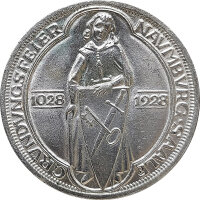 Weimar - 1928 A - 3 Reichsmark Naumburg*