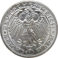 Weimar - 1928 A - 3 Reichsmark Naumburg*