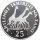 Tansania 25 Shilingi 1974 GiraffenSilber*