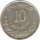 Mexiko 10 Centavos 1877 Staatswappen Silber*