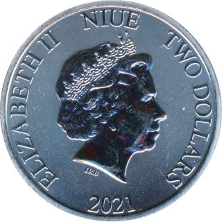 Niue 2021 - Schildkr�te 1 Oz Silber*
