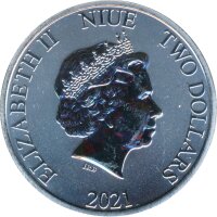 Niue 2021 - Schildkr&ouml;te 1 Oz Silber*