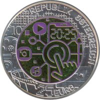 &Ouml;sterreich 2025 - 25 Euro Digitalisierung Niob