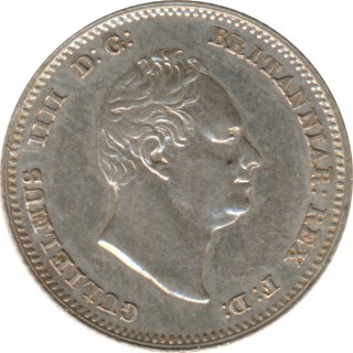 Grobritannien Four Pence 1836 George IV Silber*