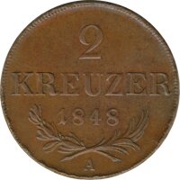 Österreich 2 Kreuzer 1848 A Franz Joseph I.*