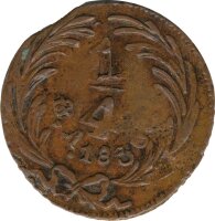 Mexiko 1/4 Centavo 1830 Staatswappen*