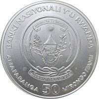 Ruanda 2008 Berggorilla 1 Oz Silber*