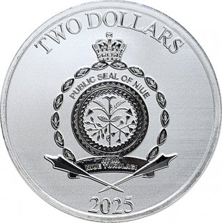 Niue 2025 - Luke Skywalker (Star Wars) - 1 Oz Silber