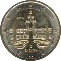 Deutschland 2 Euro 2016 - Zwinger ( J )*