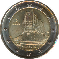 Deutschland 2 Euro 2023 - Elbphilharmonie - ( J )*