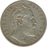 Anhalt 2 Mark 1876 A Friedrich I. Silber*