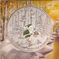 Kanada 25 Dollar 2015 Weihnachtsausgabe Farbmünze im...